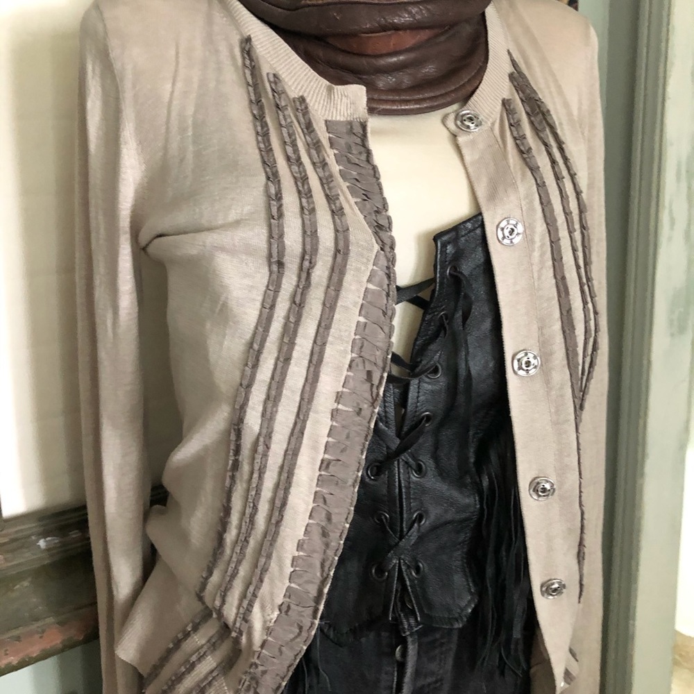 SOLD!! Banana Republic silk linen cardi!